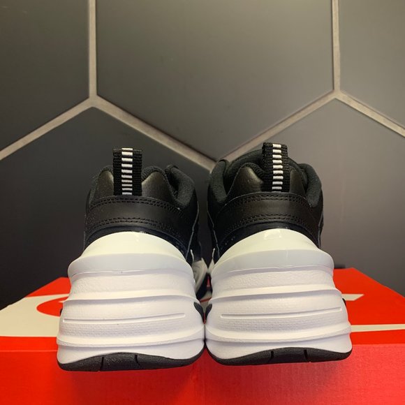 Womens Nike M2K Tekno Black White Running Shoes - Picture 4 of 5